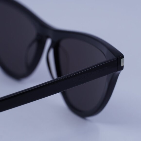 Saint Laurent SL550 SLIM 001 Sunglasses Black Cat Eye Frame, Black Lenses - Picture 5 of 11